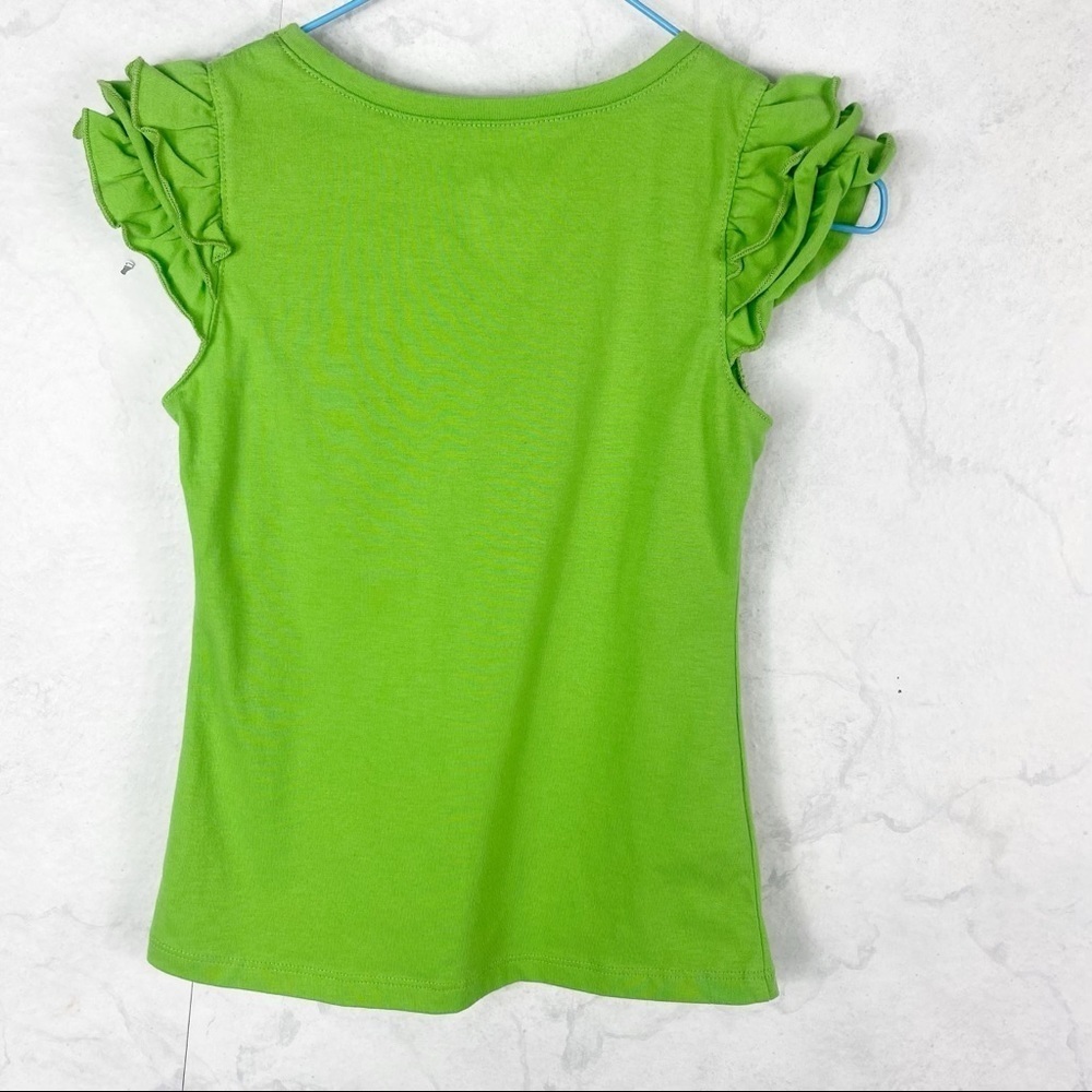 [Extremely Me] Green Ruffle Sleeve Top - Picture 2 of 2